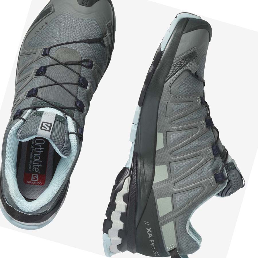 Salomon WoXA PRO 3D v8 GORE-TEX Kadın Yürüyüş Ayakkabısı Yeşil | TR 2828KOR